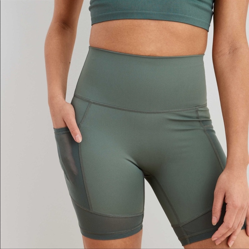 Aerie Move Mesh Biker Shorts